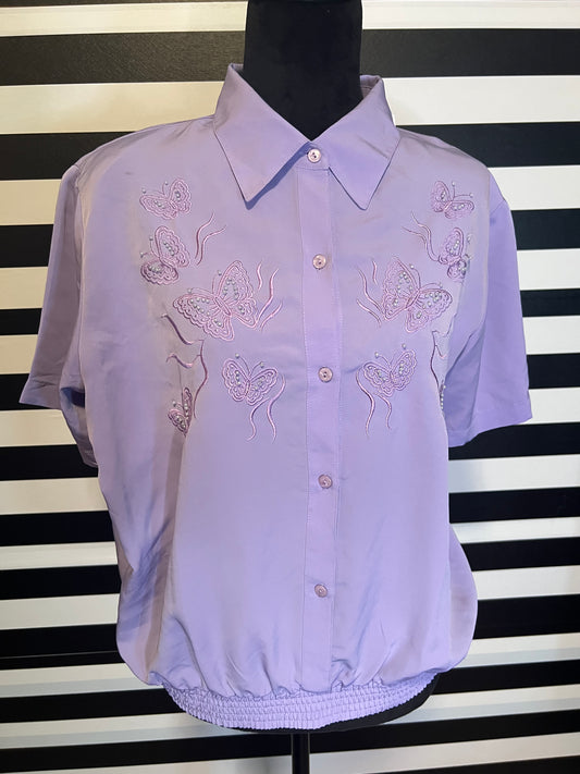 Butterfly Beaded Shirt