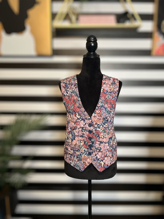 Floral Quilted Vest