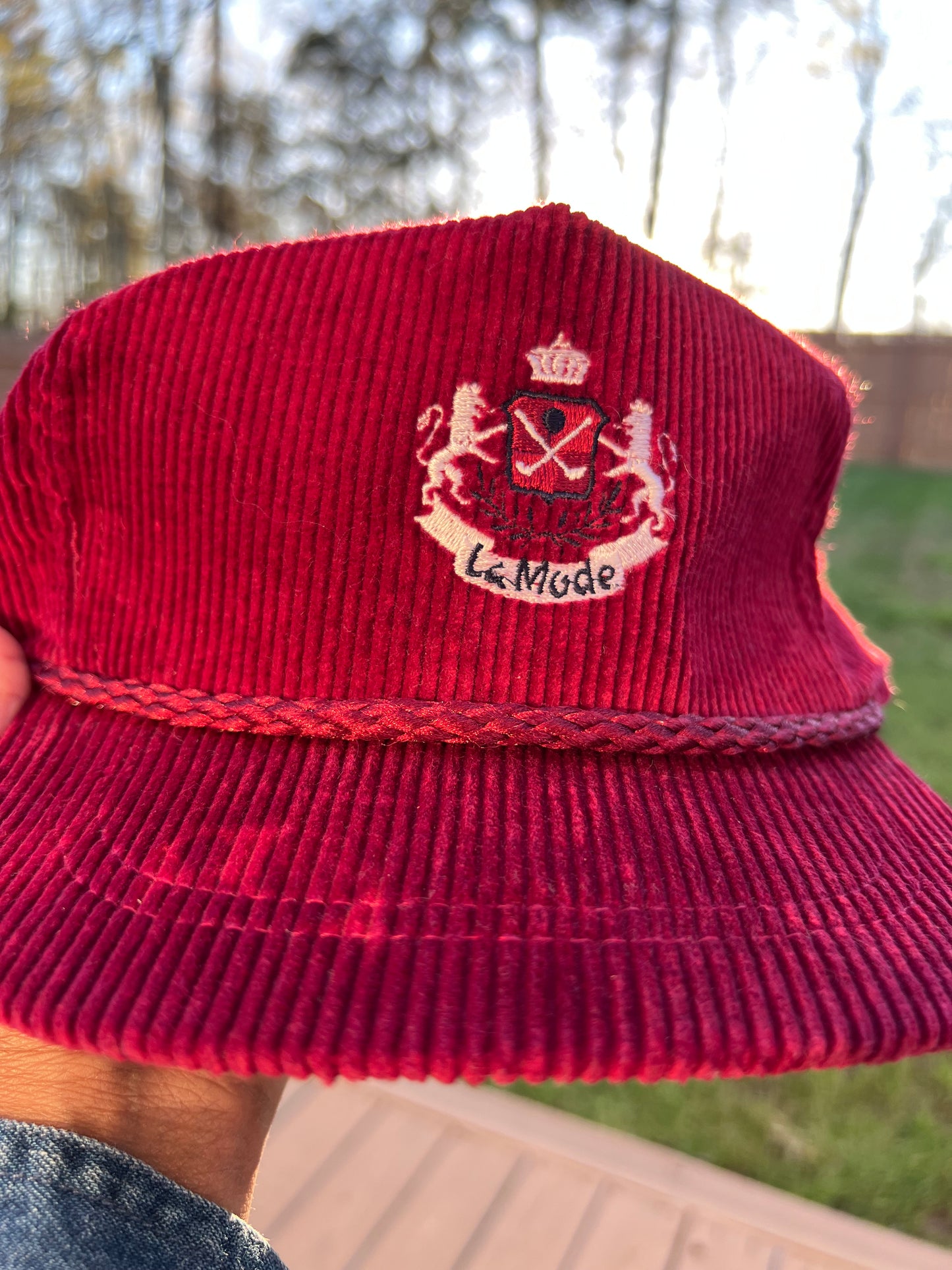 Vintage LaMode Lion Crest Golf Hat