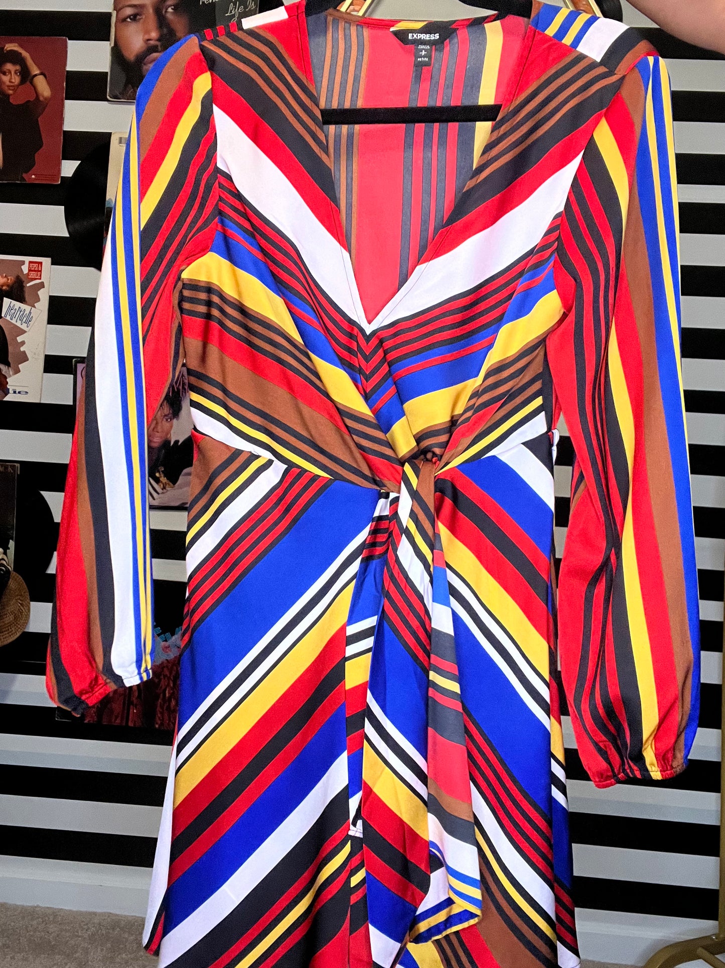 Multi-Color Striped Express Dress