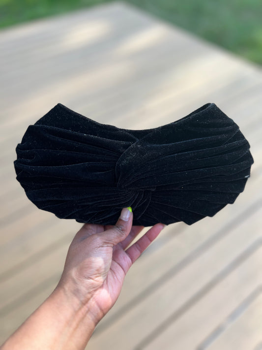 Black Velvet Clutch