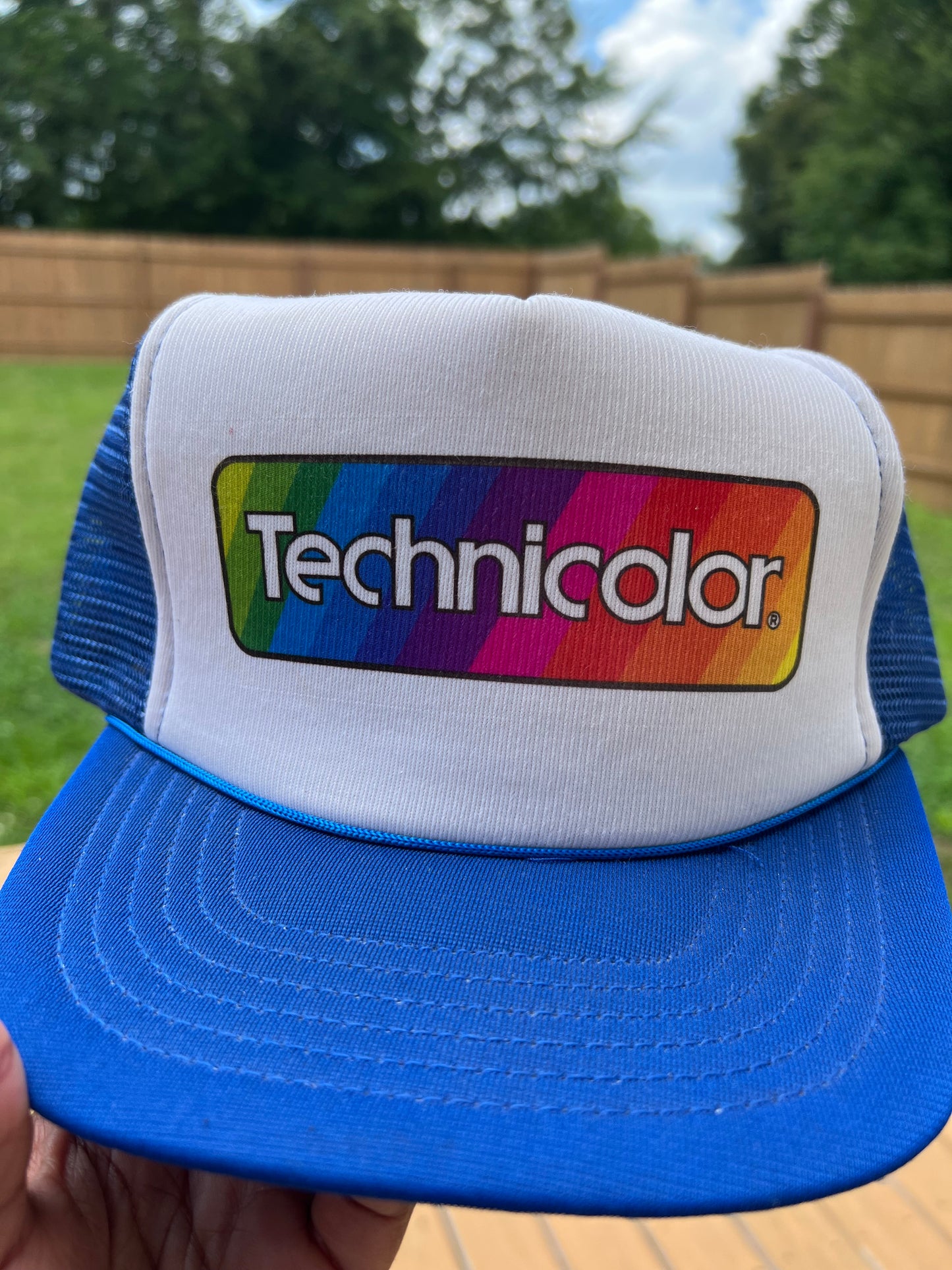 Retro  Technicolor Trucker Hat